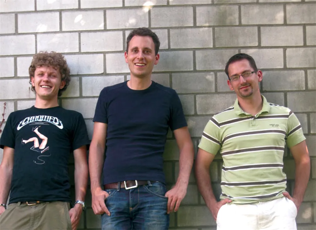 Die Knuddels Gründer Mirko, Holger und Mathias (2013).