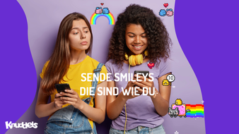 Sende Smileys die sind wie du Zwei Frauen schicken sich Smileys zu